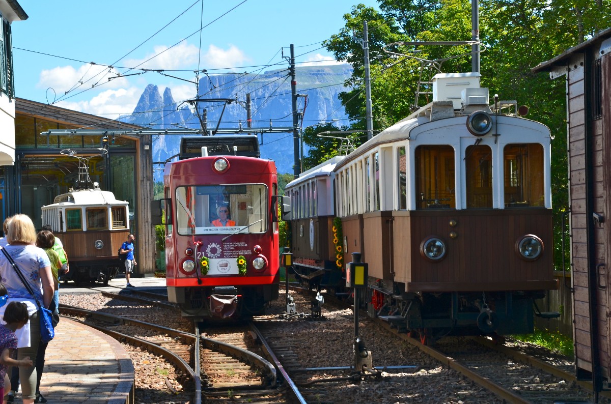 die alte und die neue Rittner Trambahn